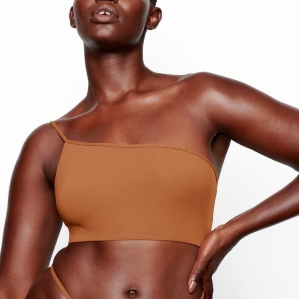 SKIMS Fits Everybody One Shoulder‎ Bralette Copper Womens 2X